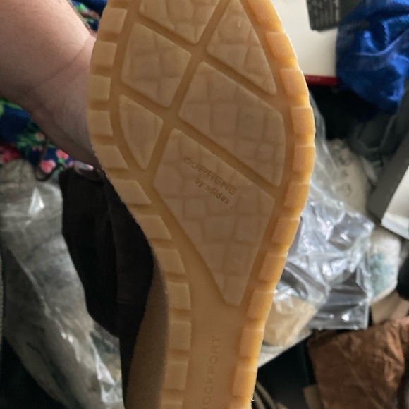 Brown Suede Knee High Rockporg Cedra Scrunch boot - Picture 4 of 6